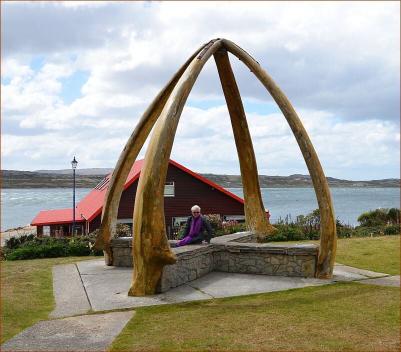 Falklands whale bone arches